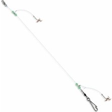 Iki Iğneli Hırsızlı Surf Casting Takımı Youvella Çift Tırnaklı Iğneleriyle Kıyıdan Atışlarda Bedene Dolaşma Sorununu Bitiren Boncuklu Profesyonel Olta Donanımı 1.50M No:16