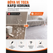 Zeyn Gross 30 M² Şeffaf Koruyucu Hışır Örtü 4 x 7,5 M - Boya, Badana, Tadilat ve Eşya Koruma Örtüsü