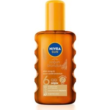 Karoten Özlü Yoğun Bronzlaştırıcı Güneş Yağ Spreyi 200 Ml, E Vitamini, Doğal ve Altın Rengi Bronzluk