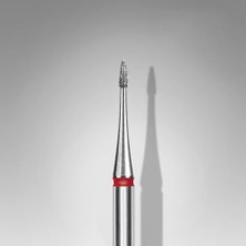 Elmas Manikür Freze Ucu, Mini Ateş, Kırmızı, 1 mm FA12R010-3
