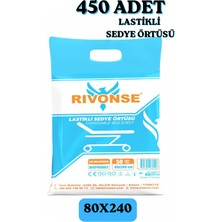 Rivonse Yeni Nesil Lastikli Beyaz Sedye Örtüsü - 450 Adet 80X240