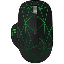 IWM-551T Kablosuz Şarj Edilebilir 4 Farklı Değişebilen LED Işıklı Sessiz Mouse, Tyep-C ve USB Çift Alıcı, 1600 Dpı, 7 Tuş, 15M Çekim Mesafesi