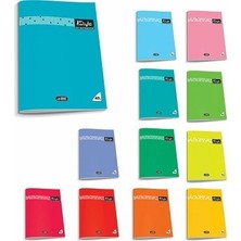 Muhtelif U-Dip Tel Dikişli Pp Kapak Defter A5 40/1 4704-4701