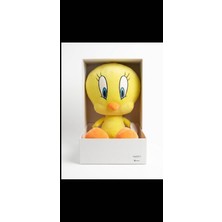 Tweety Peluş Oyuncak Sarı Civciv Sevimli Yumuşak Büyük Boy Uyku Arkadaşı Hediyelik 50 cm