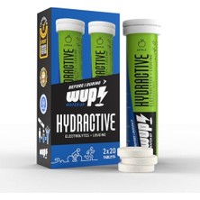 Hydractive; Sodyum, Potasyum, Magnezyum, Lösin, Elma Aromalı, 2X20 Efervesan Tablet
