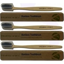 Bambu Diş Fırçası, Yumuşak Kıllar, %100 Biyobozunur Doğal Sap, 3'lü Paket