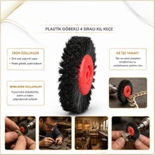 4 Sıralı Kıl Keçe - Plastik Göbekli