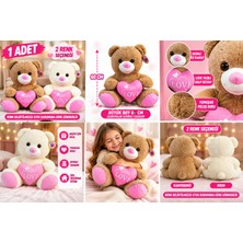 Trust Store 60 cm Büyük Peluş Ayıcık Love Kalpli Sevimli Yumuşak Oyuncak 1 Adet
