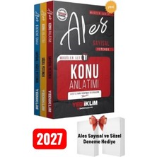Yediiklim Yayınları 2027  Ales Sayısal-Sözel Yetenek Konu Modüler Set+5 Deneme (3 Kitap)- Deneme Hediye