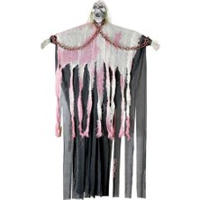 Parti Sürprizi Halloween Zincirli Çığlık Atan Iskelet Dekor Süs 1 Adet