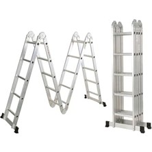5,7 Metre 20 Basamaklı Akrobat Çok Amaçlı Merdiven Alüminyum