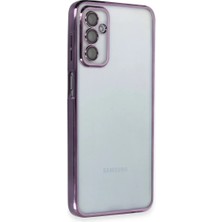 Samsung Galaxy M23 Uyumlu Kılıf Lensli Silikon - Mor