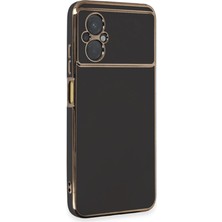 Xiaomi Poco M5 Uyumlu Kılıf Volet Silikon - Siyah