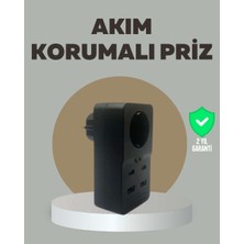 Birsence Akıllı Akım Dengelemeli Priz 2500W 4 USB Type C Çıkışlı