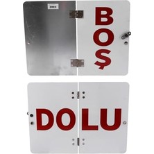 Kazan Hobi Adr Metal Boş- Dolu Uyarı Levhası 40X30 cm Reflektörlü Parlayan Katlanır Uyarı Levha 1 Adet