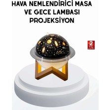 Birsence USB Mini Hava Nemlendirici ve Projeksiyon Lamba – Taşınabilir, Sessiz, Dekoratif Aromaterapi Cihazı