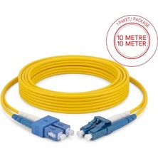 Kazan Hobi Sc/upc-Lc/upc Singlemode Dupleks 10 Metre Fiber Patch Cord