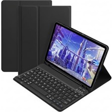Kazan Hobi Apple iPad 9. Nesil 10.2 Inch Tablet Uyumlu Bluetooth Klavyeli Standlı Kılıf - Bkk4 (Siyah)
