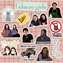 Kazan Hobi Gilmore Girls Sticker Seti, Laptop Notebook Telefon Etiket