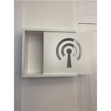 Kazan Hobi Wifi Modem Saklama Kutusu 35 x 40 cm Beyaz