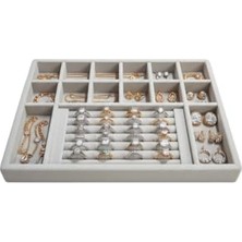 Kazan Hobi Çekmece Içi Takı Düzenleyici Süngerli – Ahşap Baby Face Kaplama Organizer 34×24×3