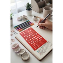 Karmelom Studio Bullet Journal Montessori Günlük Yaşam Simgeleri Şablon Cetvel