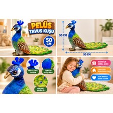 Trust Store 50 cm Peluş Tavus Kuşu Renkli ve Sevimli Dekoratif Peluş Oyuncak