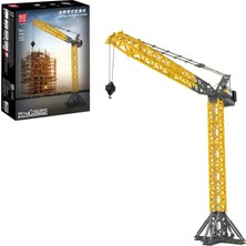 Mould King 17096 Luffing Jib Tower Crane 2.565 Parça Motorlu Kule Vinç Yapı Blok Seti