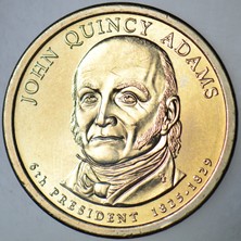 Banknoting Amerika 1 Dolar 2008 P. Hatıra-John Quıncy Adams. Çil.