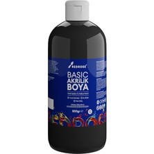 Şanal Siyah Basic Akrilik Boya 500GR