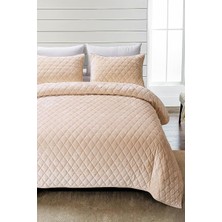 Happy Trend Çift Kişilik Supersoft 3 Parça Yumuşak Elyaf Dolgulu Çeyizlik Bej