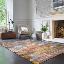 Happy Trend Dizayn Lola Desenli Kadife Pamuk Tabanlı Yıkanabilen Kaydırmaz Antibakteriyel Salon Halısı 60X240
