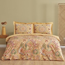 Happy Trend Home Manas Hardal %100 Pamuk Çift Kişilik Nevresim Takımı