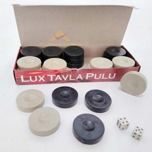 Şanal 27MM Iki Zar Hediyeli Lüx Plastik Tavla Pulu No2