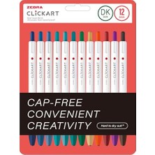 Şanal Zebra Clıckart Market Pen Dk 12 Lı Set