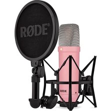 Şanal Rode Nt1 Signature Series Large-Diaphragm Condenser Mikrofon (Pembe)