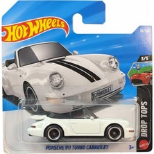 Şanal Hot Wheels - Porsche 911 Turbo Cabriolet - White - Short Card - JJJ22 (1/64)