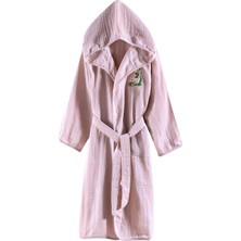 Happy Trend Müslin Bornoz | Havuz, Plaj, Banyo Kapşonlu Kız-Erkek Çocuk Kimono, Panço, Plaj Havlusu, Kapüşonlu