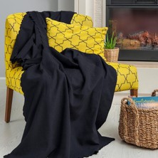 Happy Trend Concept Koltuk Örtüsü Şönil Kaymaz Çift Taraflı Çekyat Örtüsü Koltuk Şalı 175X215 - Antrasit