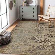 Happy Trend Dizayn Aspen Desenli Kadife Pamuk Tabanlı Yıkanabilen Kaydırmaz Antibakteriyel Salon Halısı (60X190)