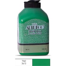 Şanal Akrilik Boya, 500ML, Yeşil 3612