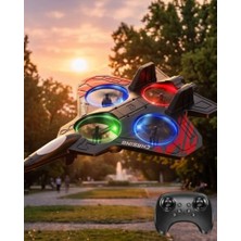 Şanal Uzaktan Kumandalı Drone Uçak LED Işıklı 360 Derece Akrobatik Hareket Özellikli