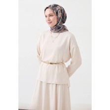 Silk Home Soft Eşarp Painterly Floral Koyu Gri