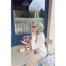 Silk Home Soft Eşarp Painterly Floral Yeşil