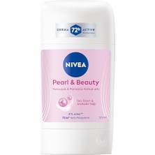 Şanal Nıvea Kadın Stick Deodorant Pearl & Beauty 50ML, 72 Saat Anti-Perspirant, Yumuşak ve Pürüzsüz Koltuk Altı