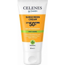 Celenes By Sweden Herbal Yaşlanma Karşıtı SPF50+ Güneş Kremi 50 ml