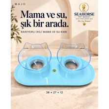 Majo Bariyerli Ikili Mama ve Su Kabı Mavi 38*27*12