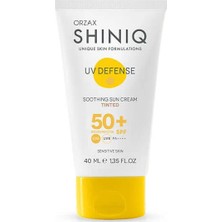 Shiniq Uv Defense Hassas Ciltler Için Renkli Güneş Koruyucu SPF50 40 ml