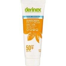 Derinex Güneş Koruyucu Yüz Kremi Hassas Ciltler Için Spf 50 50 ml