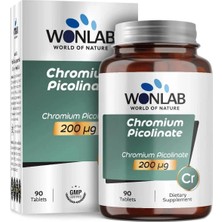 Wonlab Krom Pikolinat 200 Mg 90 Tablet